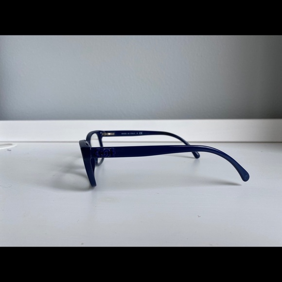 Chanel 3311 navy blue eyeglasses with Chanel case - Picture 3 of 9